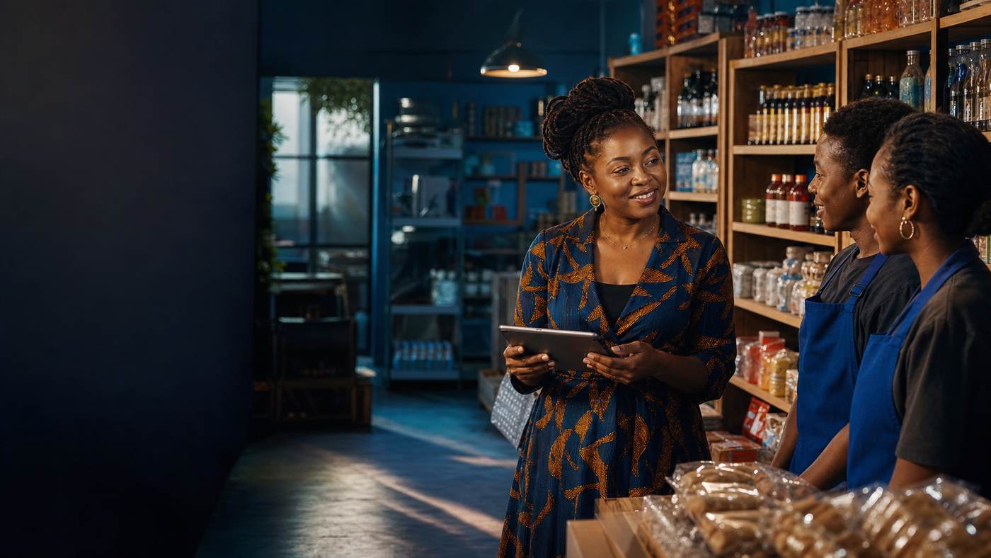 Équipe DIKISHA dans un commerce